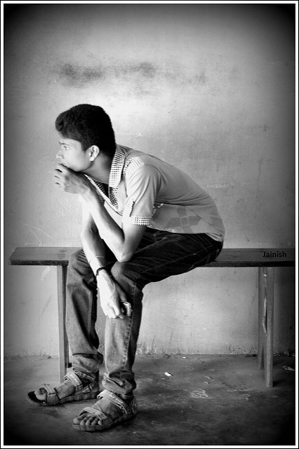 The thinking boy by myriad ways via Flickr