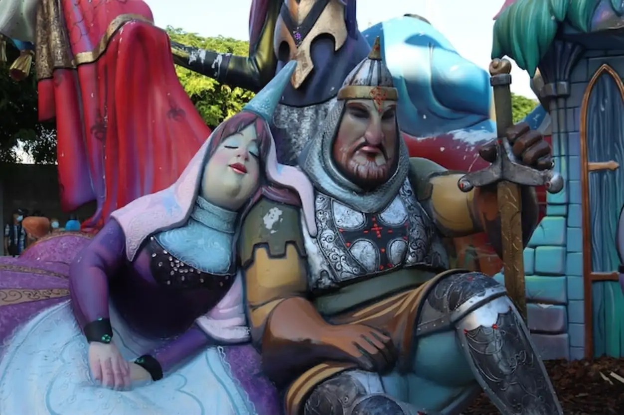Puerto de Sagunto Valencia Spain September2021 Las Fallas