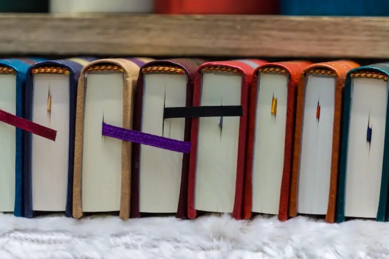 A set of miniature books at the book exhibition
