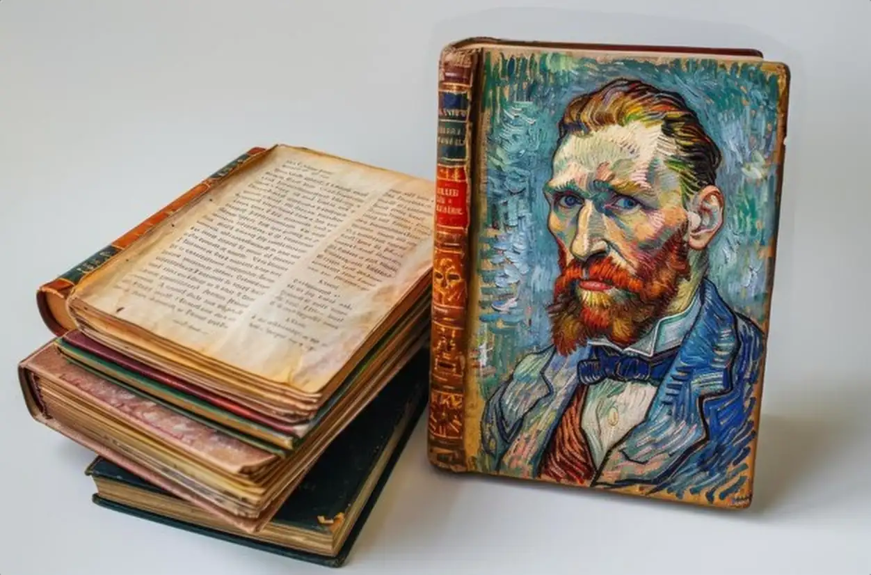 a book with a picture of a man with a book titled a man