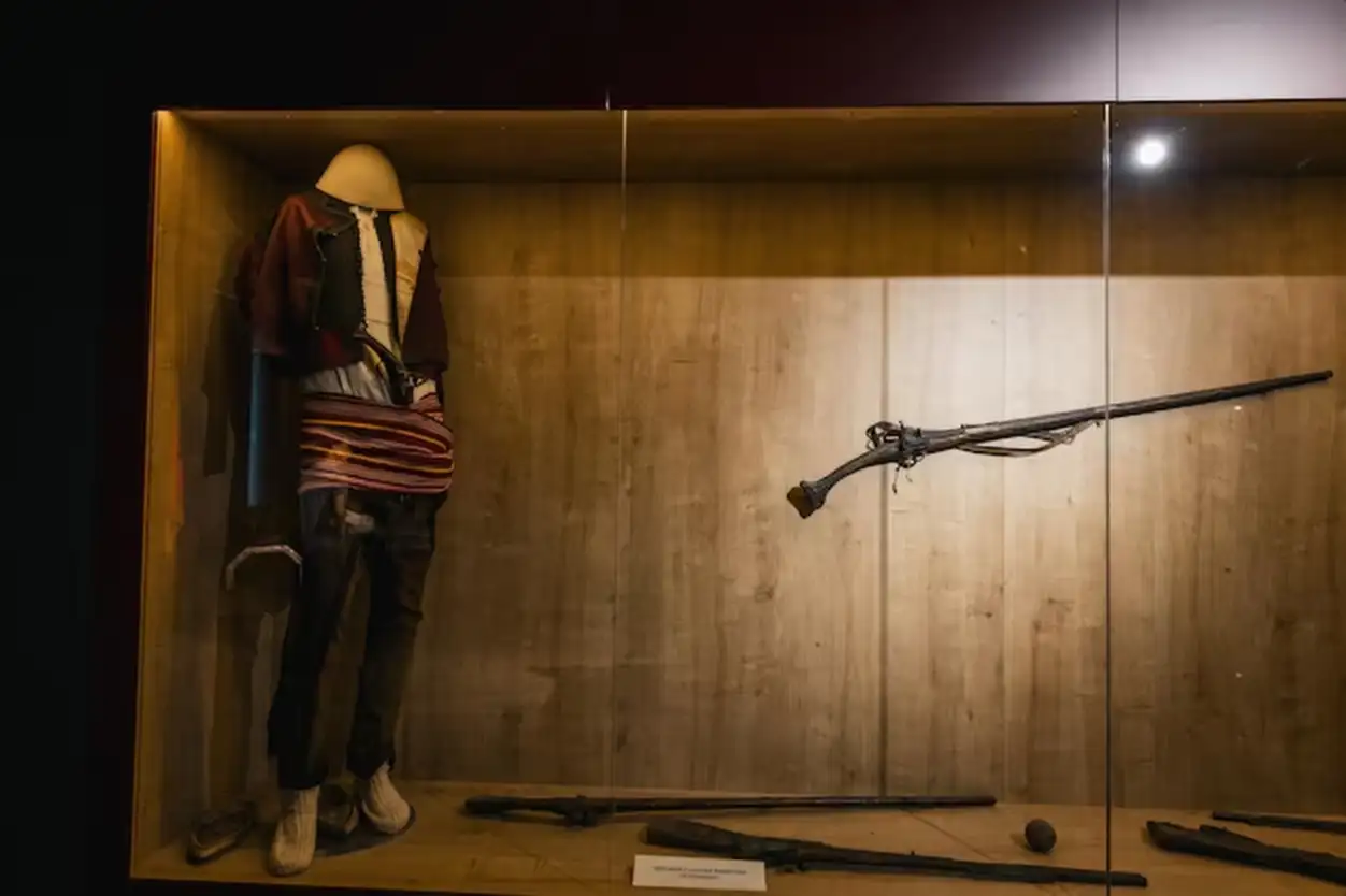 Traditional Kosovo costume in the Kosovo Museum in Pristina