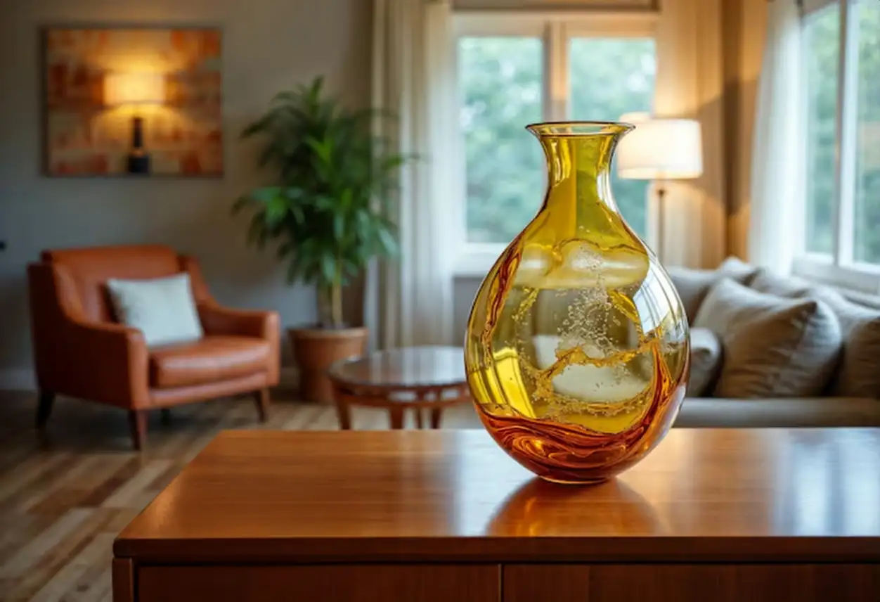 Flower vase in modern interior
