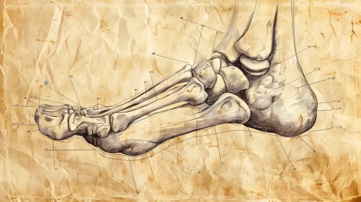 Vintage style anatomy drawing