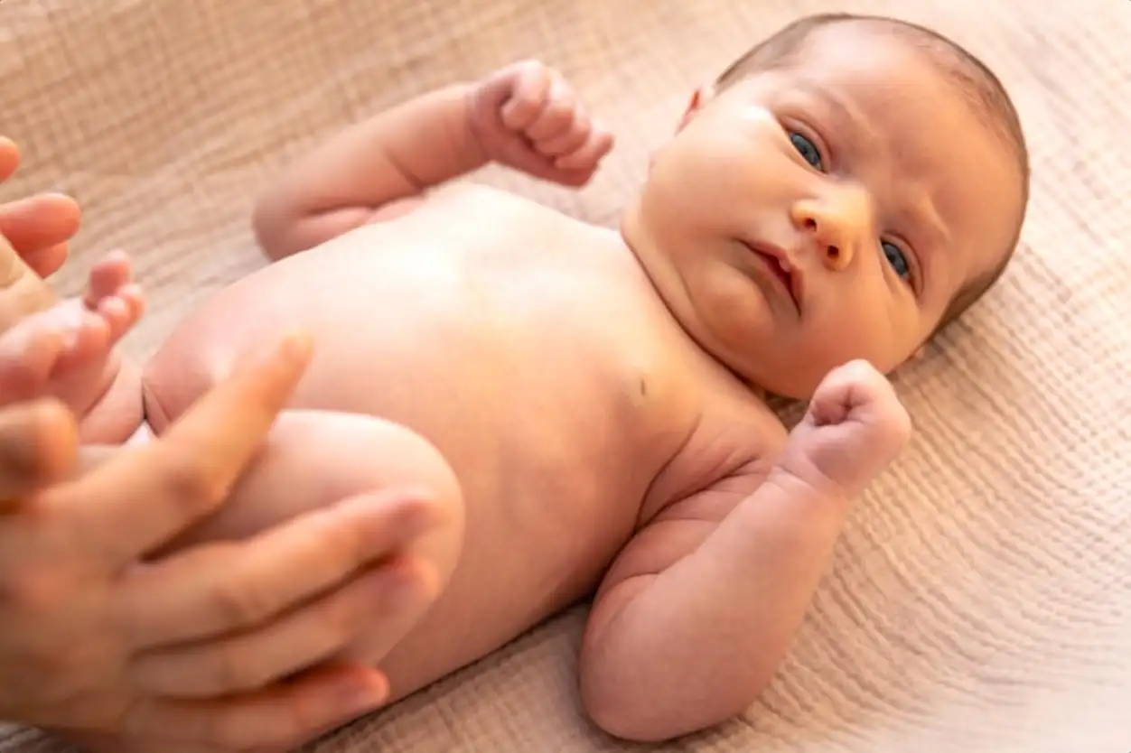 Newborn baby girl Newborn baby closeup