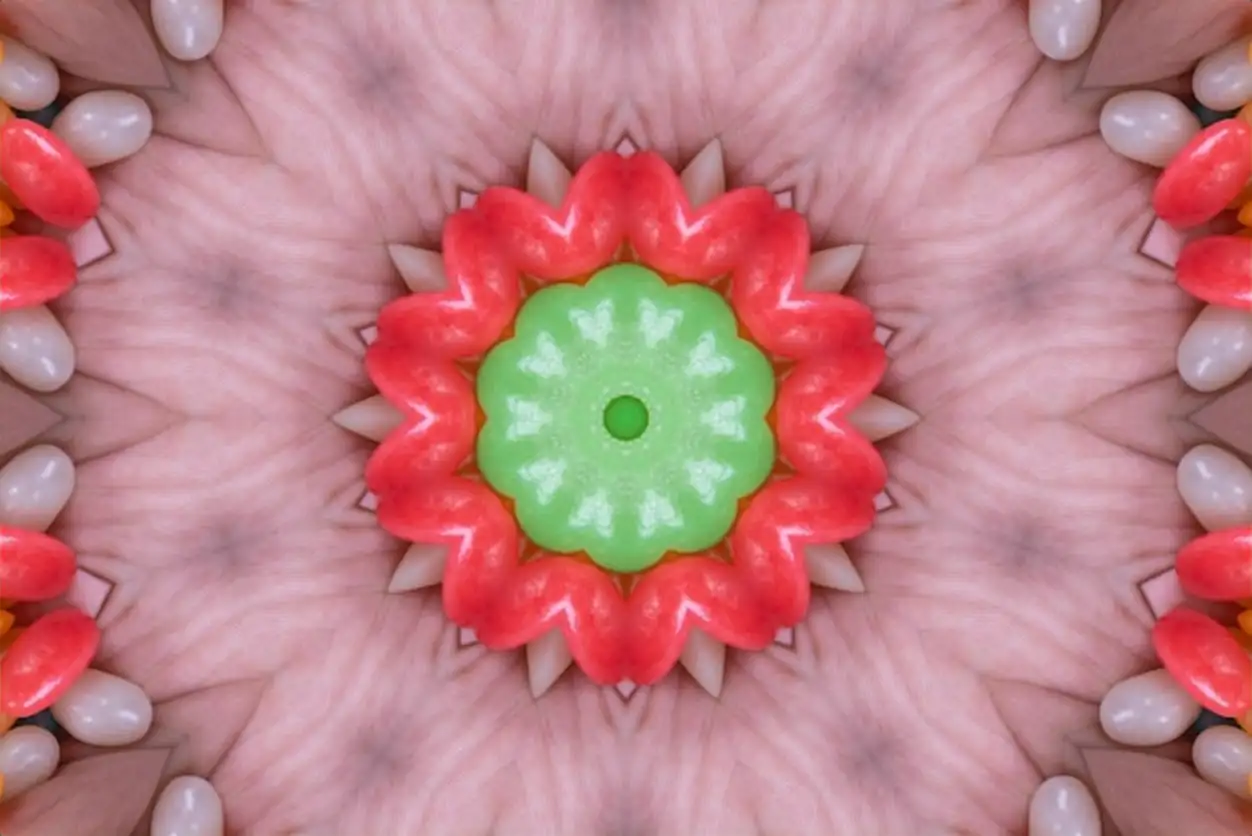 Mandala artwork Colorful pattern background 3D