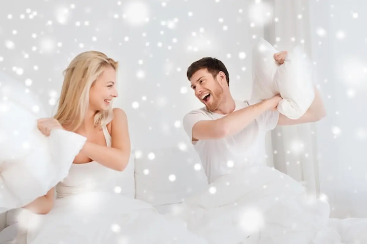 couple anniversaire mariage coton blanc