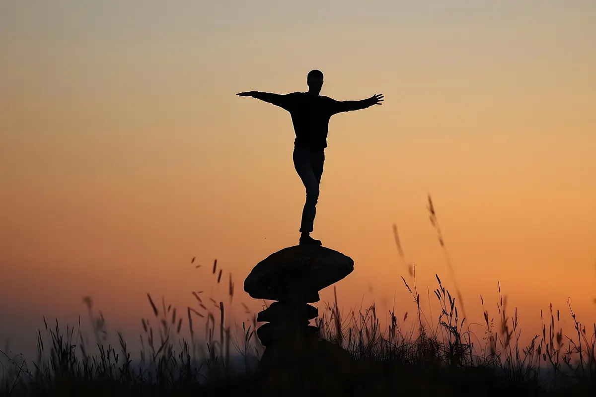 balance personne silhouette