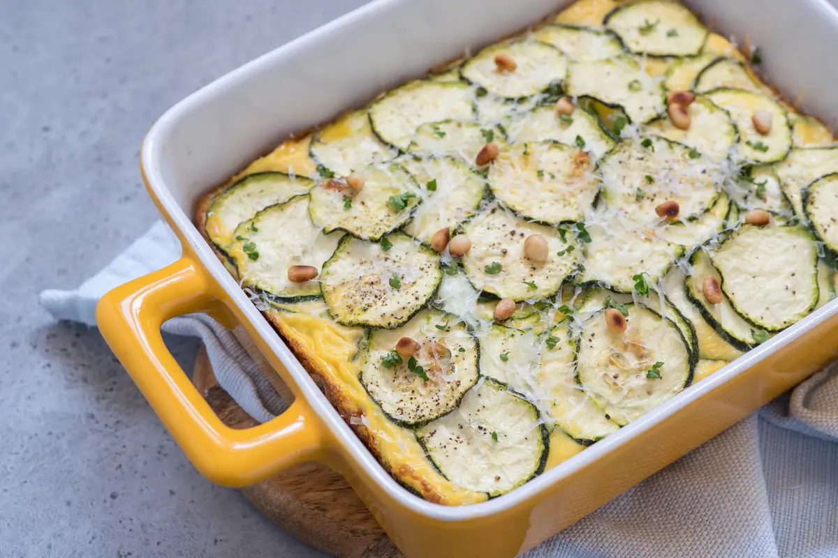 gratin courgettes four
