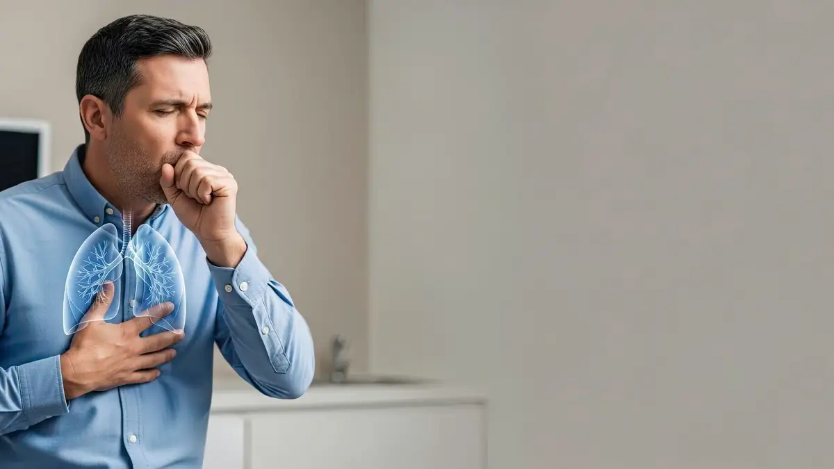 adult coughing lungs