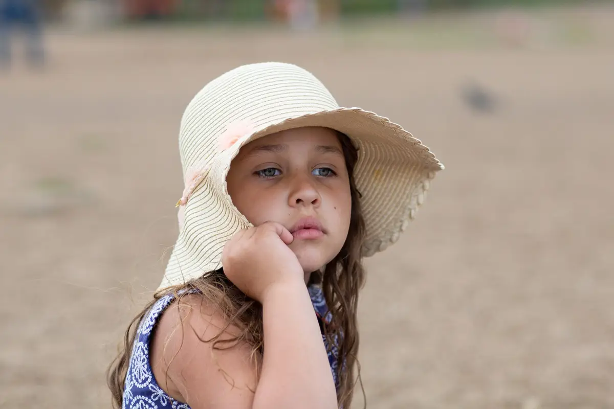 child sun hat rash