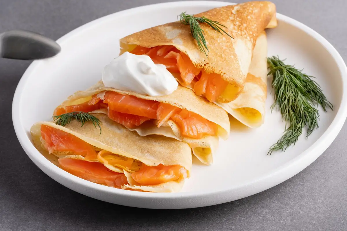 crepe saumon fumé