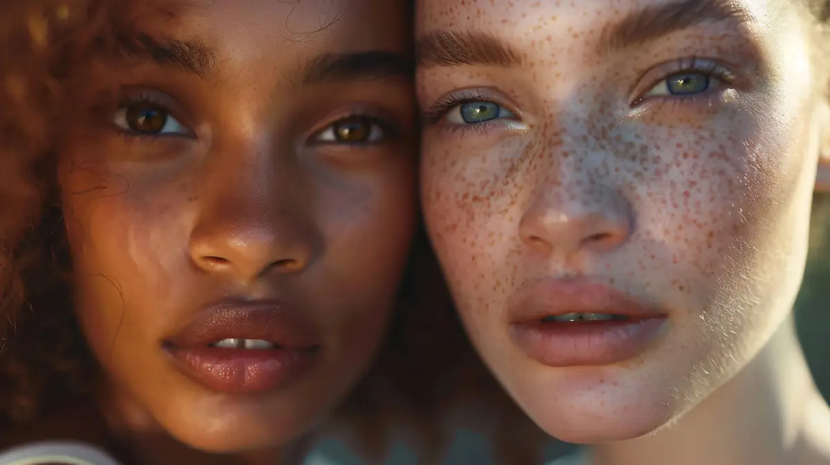 freckles brown skin